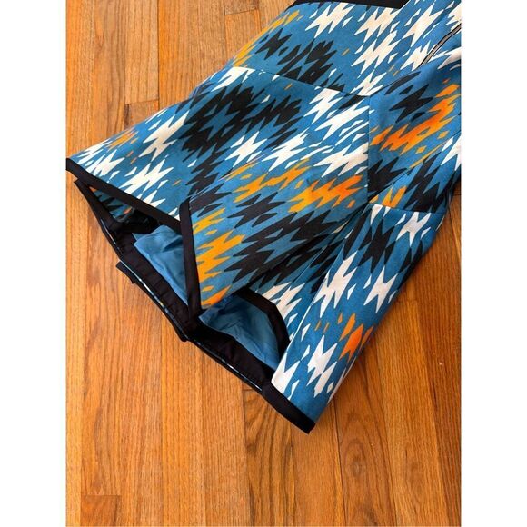 Bibhu Mohapatra 2000s Geometric Print Silk Designer Dress Size 6 - Picture 9 of 16